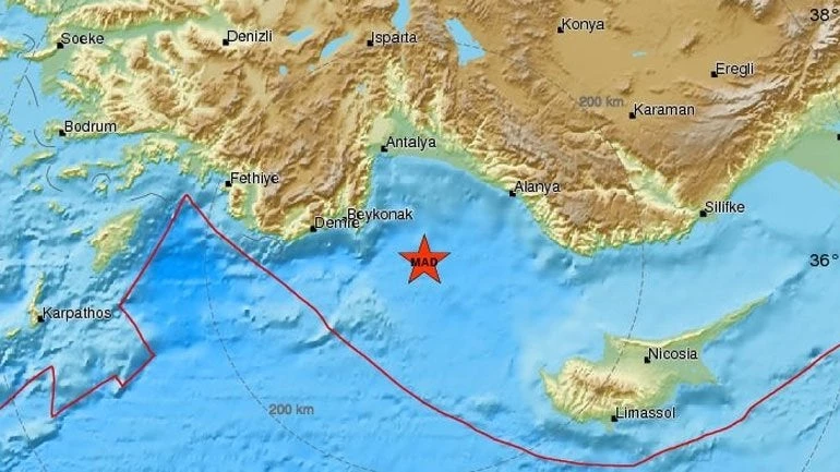 Σεισμός 5,2R βορειοδυτικά της Κύπρου